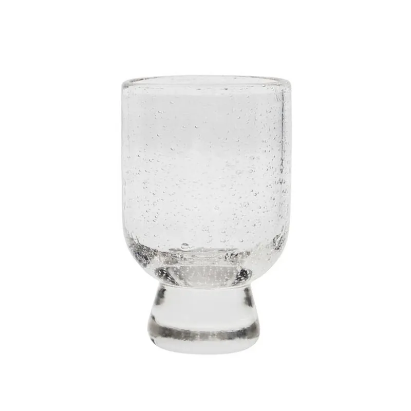 Reducere specială HDRich Pahar de apă 12 x 8 cm, sticlă cu bule, set de 4 bucăți - House Doctor