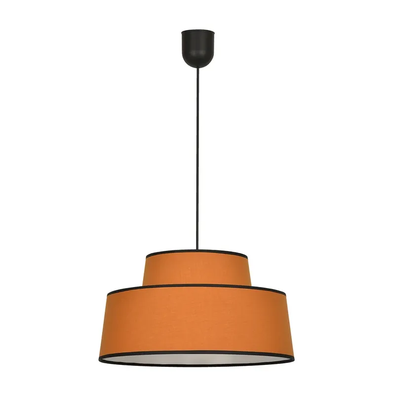 Cel mai vândut Lampă suspendată Mallorca, culoare caramel, Ø 38 cm, bumbac - COREP SAS