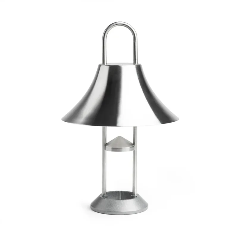Retur ușor Lanternă cu baterie reîncărcabilă și carabină LED, oțel, 31 cm, IP44 - HAY