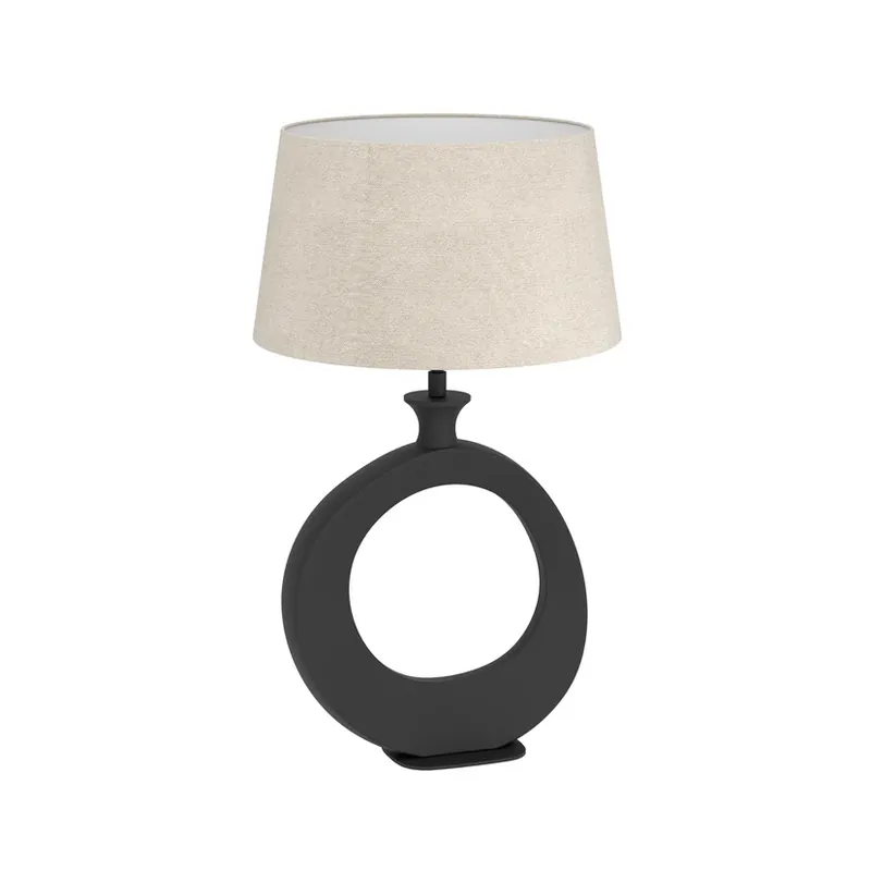 Popular Lampa de masă Diezma, bej/negru, înălțime 53 cm - Stars of Light