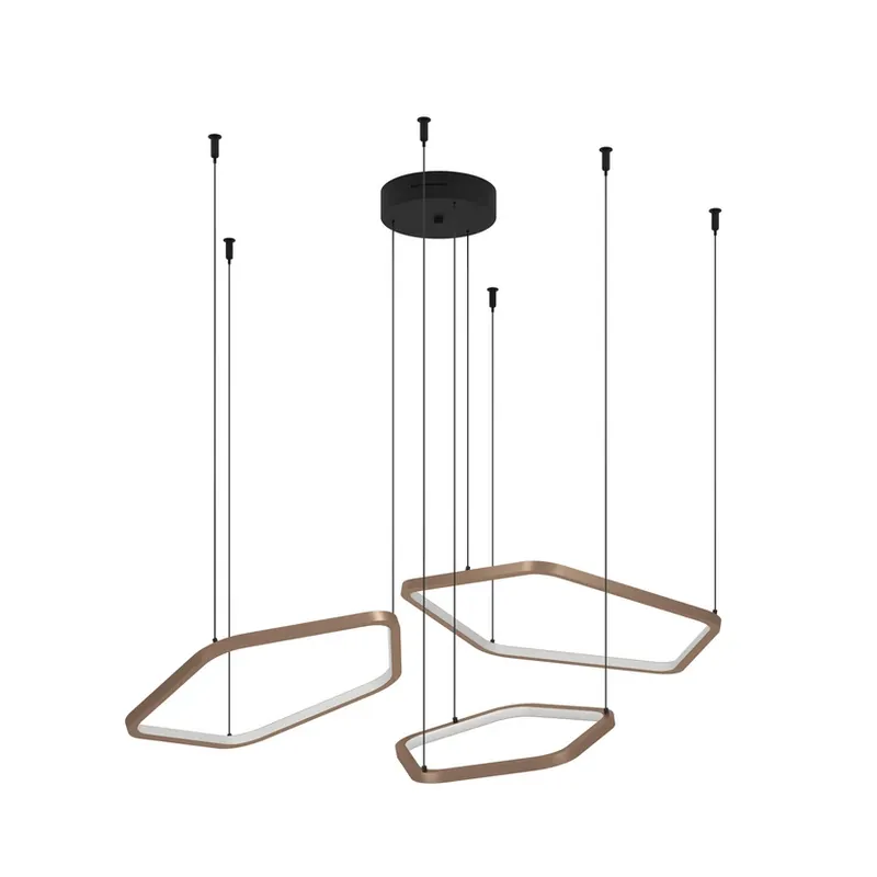 Reducere specială Lampă suspendată LED Estrella, bronz, 3 becuri, CCT - Stars of Light