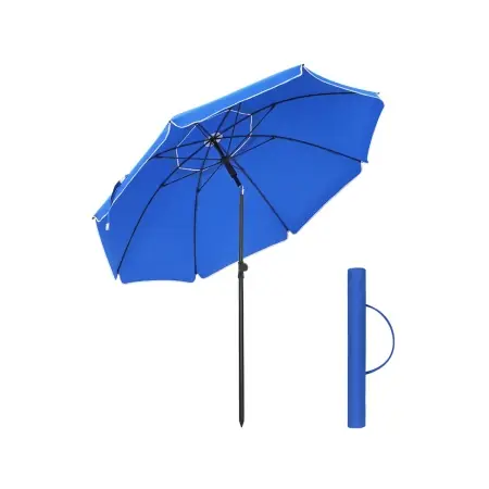 Umbrela de plaja Songmics Albastru 160x160x206 cm Cumpără acum