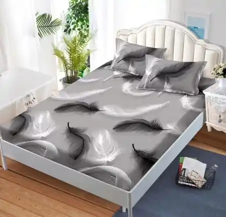Cearsaf de pat cu elastic si 2 fete de perna Trail 180x200 cm (Finet) Preț promoțional