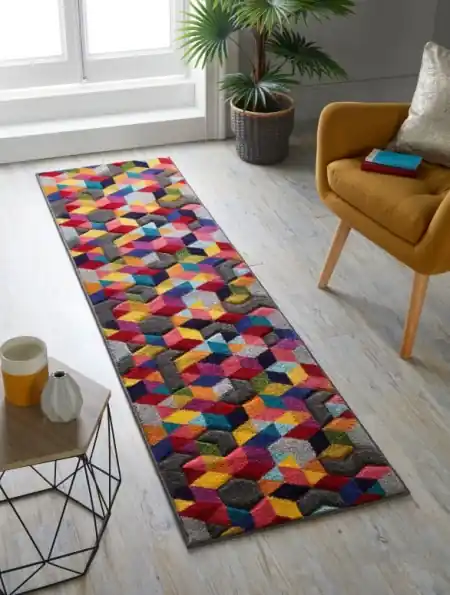 Covor traversă Dynamic Multicolor 66X230 cm, Flair Rugs Nu rata
