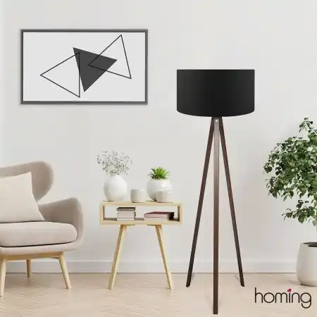 Ofertă Lampadar AYD Negru 140x38x38 cm