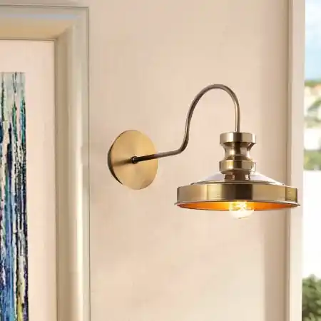 Calitate înaltă Aplica Berceste Auriu 22x42x23 cm