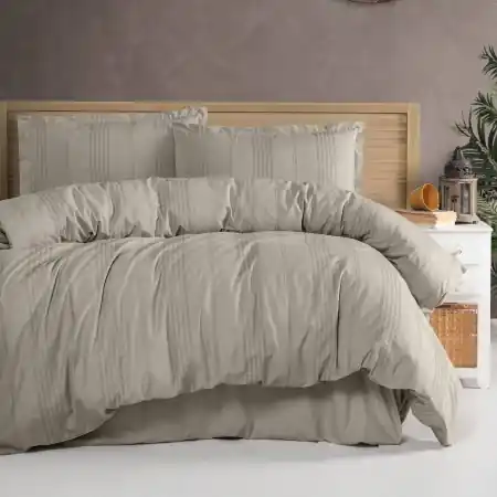 Lenjerie Arakis V3 Beige 4 piese (Jacquard) Discount