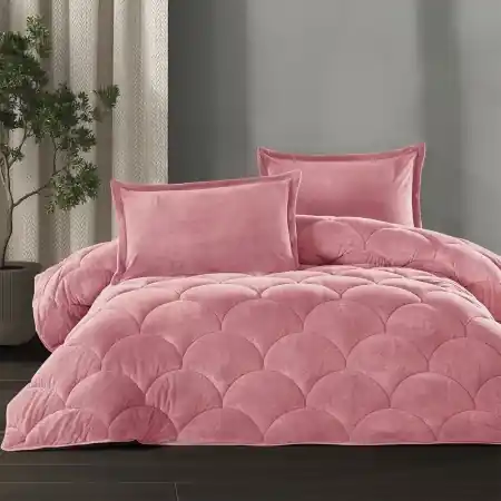 Pilota Pufoasa Fluffy V21 Pink 195x215 cm Promoție