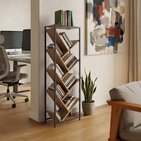 Reducere extra Biblioteca, Orunta, Negru, 26.5x40x125 cm