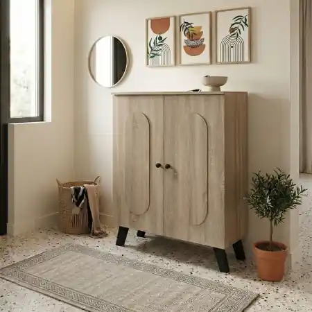 Pantofar, Cathi, Stejar, 34x80x95 cm Plată sigură