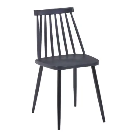 Scaun V1, Aurora, Negru, 49.5x42x77 cm Discount