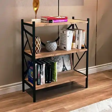 Reducere extra Etajera, Althea, Negru, 30x60x90 cm