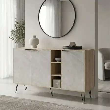 Comoda, Balain, Maro, 35.5x142x83 cm Promoție