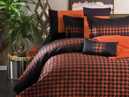 Chilipir Set Complet Dazzle Orange-Negru, cu 8 piese (Bumbac 100%)