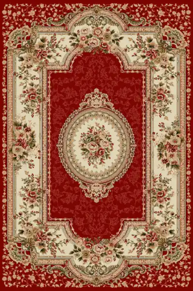 Covor Clasic, Lotos 571, Grena, 80x150 cm, 1800 gr/mp Promoție