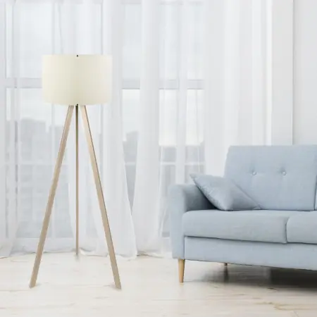Mai ieftin Lampadar AYD-1524 Crem Nuc
