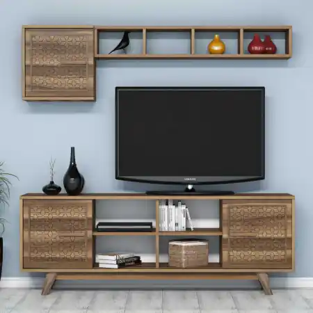 Comoda TV Ayla - Walnut Cumpără online