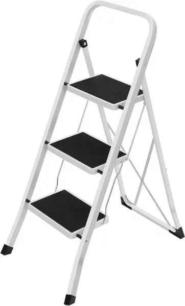 Ofertă de sezon Scara cu treapta, Songmics, Alb, GSL03WT