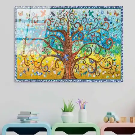 Doar azi Tablou din sticlă temperată UV Multicolor 70x100 cm