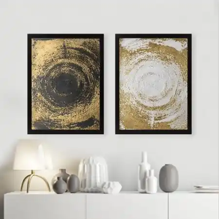 Cumpărături sigure Tablou, 2 bucati SET Multicolor 34x44 cm