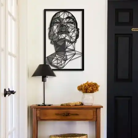 Premium Tablou metalic Antonietta Negru 45x70 cm