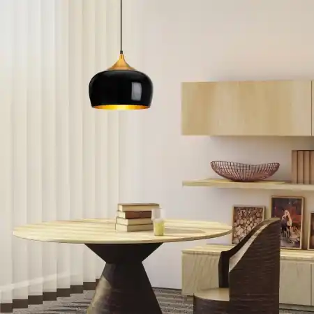 Preț promoțional Lustra Berceste Negru 30x30x123 cm