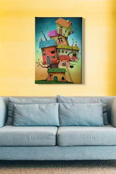 Tablou Kanvas Multicolor 50x70x3 cm Cel mai bun preț
