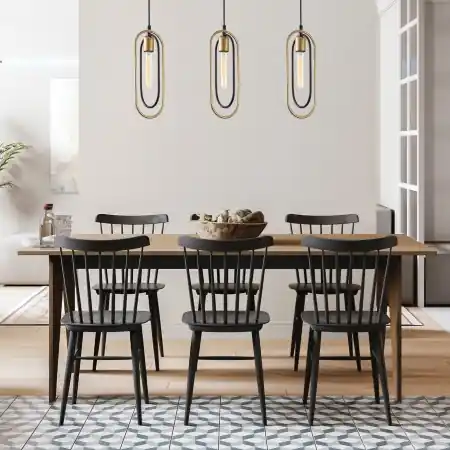 Reducere specială Lustra Cerco Negru 64x8x132 cm