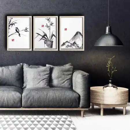 Comandă acum Tablou, 3 bucati 3PKCT Multicolor 38x53 cm