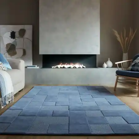 Covor Moderno Caro Albastru 200X290 cm, Flair Rugs Expediere rapidă