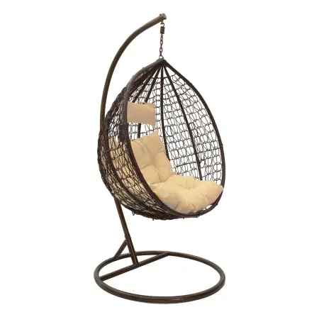 Balansoar cu suport tip scoică de grădină Zafer Maro 106x103x200 cm Chilipir