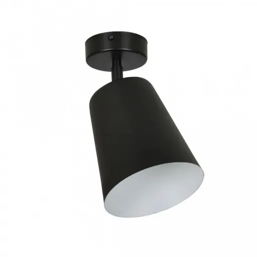 Ieftin Plafoniera moderna neagra tip spot cu interior alb Prism