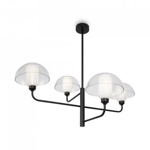 Lustra moderna neagra din metal cu 4 becuri Maytoni Memory Doar azi