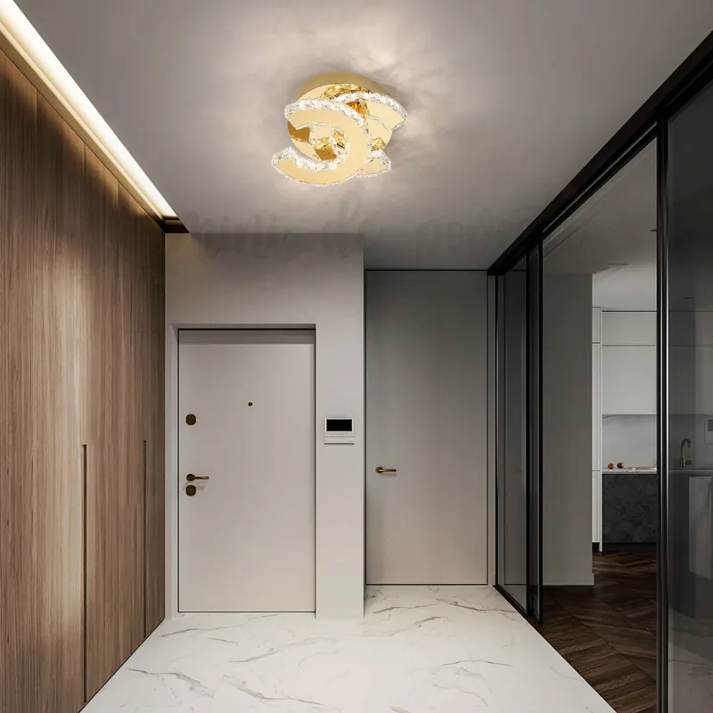 Aplica LED 32W Cristal Double C Auriu Mai ieftin