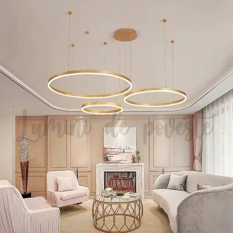 Candelabru LED cu Telecomanda Minimalist Gold 40+60+80 Comandă acum