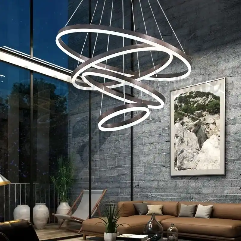 Candelabru LED 288W Minimalist 4 Maro, Telecomanda Expediere rapidă
