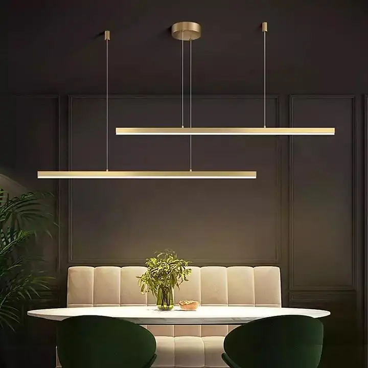 Bestseller Candelabru LED 72W Minimalist Liniar Gold 2, Telecomanda