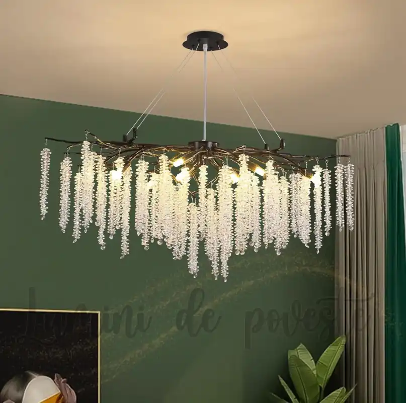 Livrare rapidă Candelabru Miracle Black Dining 1500