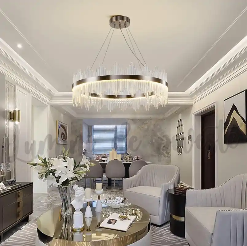 Reducere de preț Candelabru LED 98W Cristal Harmony Silver 60