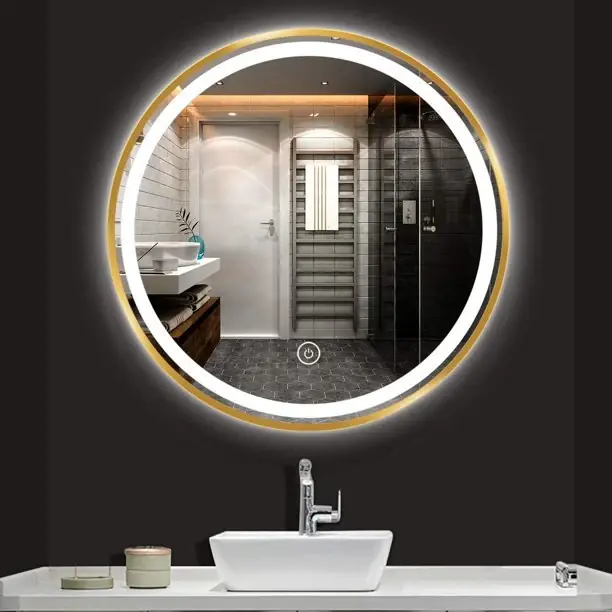 Oglinda LED 10W de baie Luxury Round 70 cm LDPJ126 Cel mai vândut