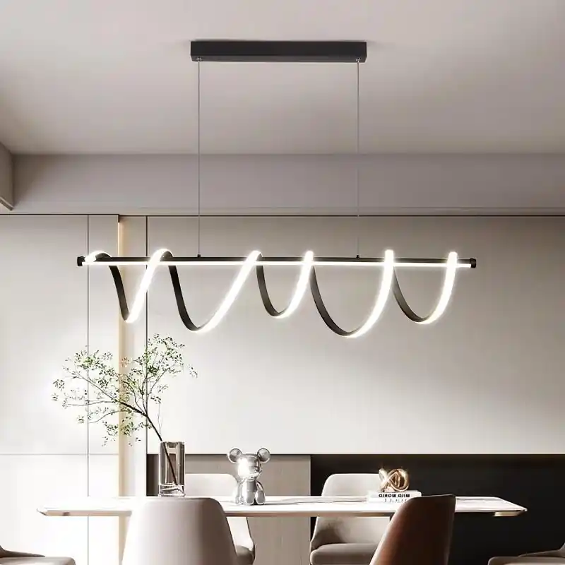 Ofertă specială Candelabru LED 94W Melted Black, Telecomanda