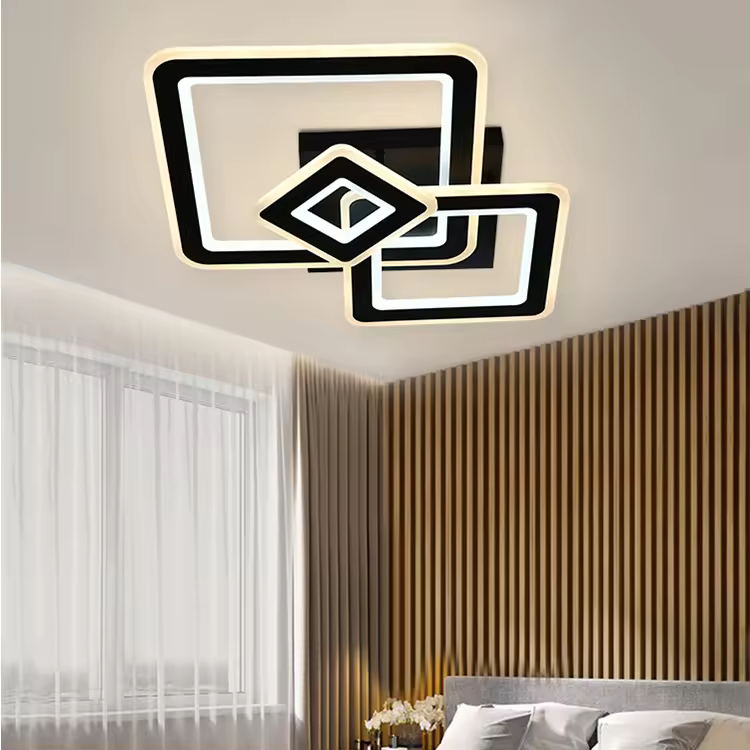 Aplica LED Triple Square Black Bestseller