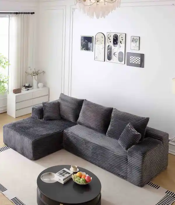 Ofertă limitată Canapea Premium Modulara Linea - HD Foam Gri