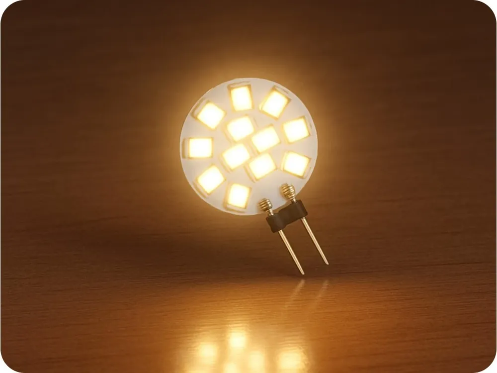 Bec LED G4 1.2W, 120lm, 12V, 6000K [WOJ+13785_CW] Retur ușor