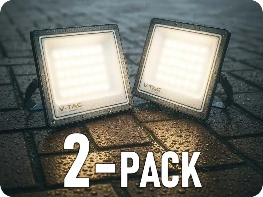 Expediere rapidă Reflektor LED 30W, 2350lm, IP65, CCT, schimbare culoare 3000K/4000K/6500K, gri/2-PACK!