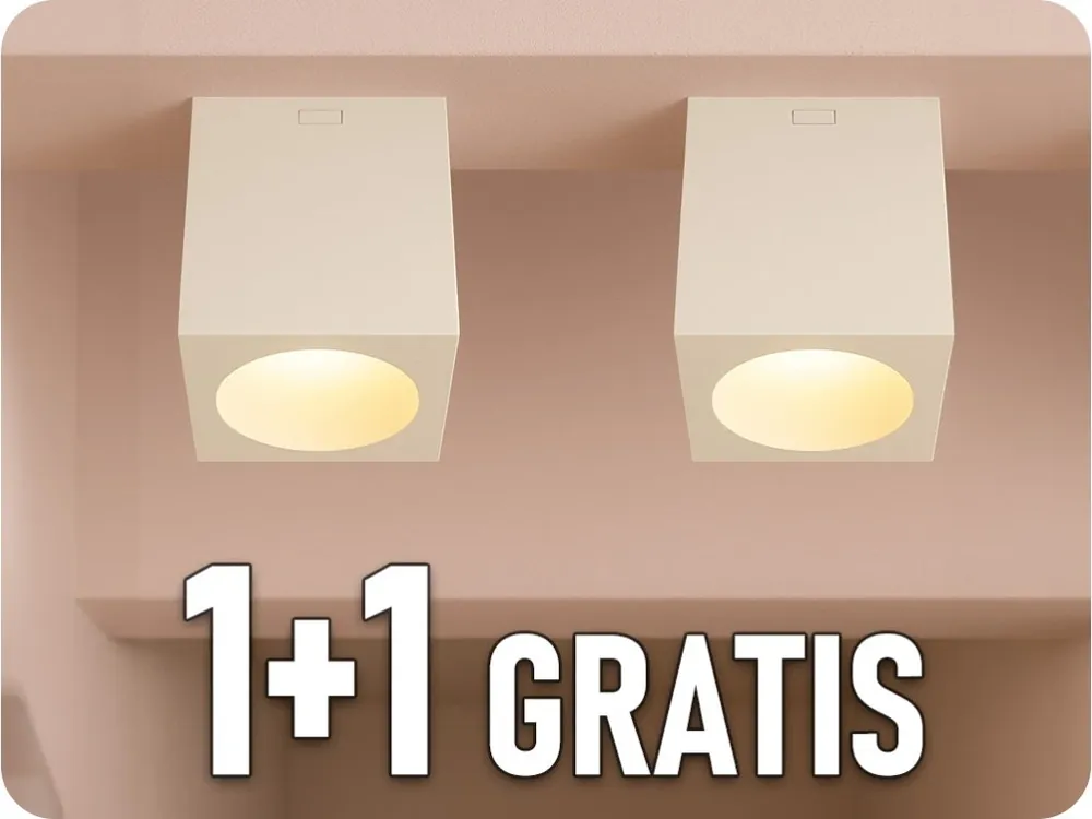Corp de iluminat LED cu montare aparentă CHLOE 7W, 560lm, CCT, pătrat, alb, 1+1 gratis! [SLI043034CCT_PW] Popular