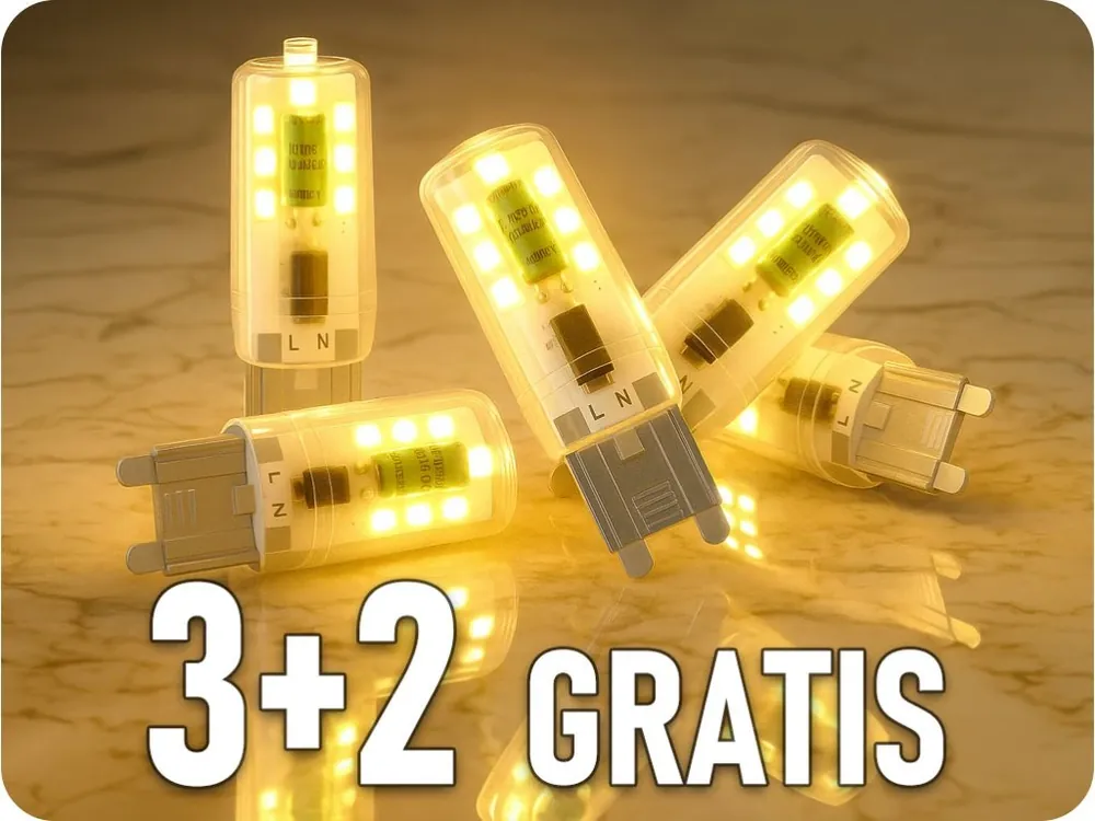 Bec LED G9, 2,2W, 200lm, 3+2 gratis! Livrare rapidă
