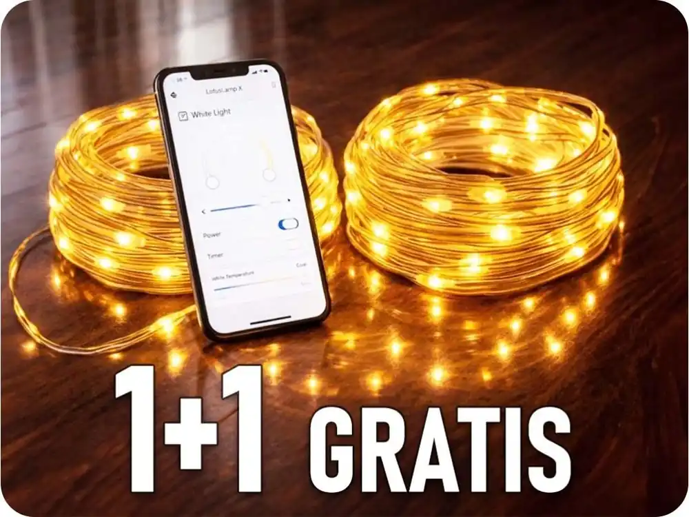 Lanț decorativ inteligent cu LED-uri 20m, 2,5W, 1+1 gratis! [ML61609] Vezi acum