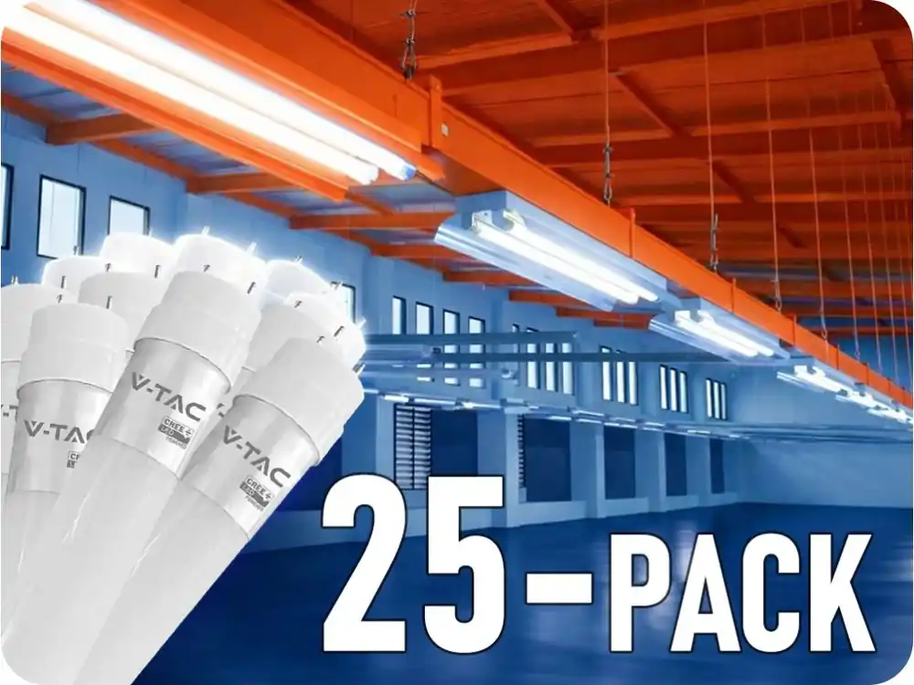 Tub LED T8 18W, 1850lm, 120cm, G13, cip CREE, nano plastic/25-PACK! Preț redus