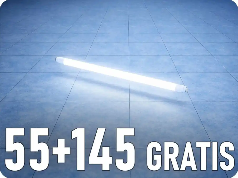 Ofertă exclusivă Tub LED T8 9W, 900lm, G13, 60cm, 55+145 gratis!